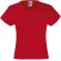 Camiseta de niña Valueweith 160 gr personalizada roja