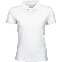 Polo manga corta de mujer 220 gr blanco personalizado