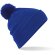 Gorro para el frío con pompón Azul royal brillante