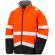 Chaqueta reflectante softshell impermeable naranja
