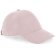 Gorra de 6 paneles de 100% poliester Rosa oscuro