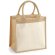 Cotton Pocket Jute Midi Tote Natural