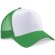gorra sencilla con 5 paneles y rejilla trasera personalizada verde claro