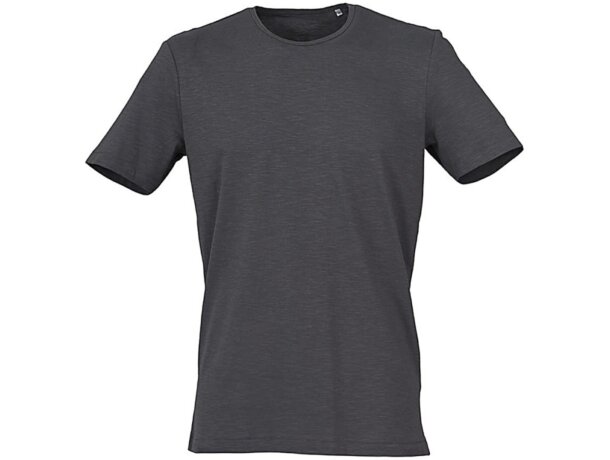 Camiseta de hombre ligera 135 gr grabada gris