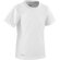Camiseta de poliester tallas de niño 160 gr con logo blanca