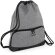 Mochila con cuerdas con gran bolsillo frontal Gris oscuro