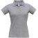 Polo para mujer grabado manga corta 100% algodón preencogido 180 g/m2 Gris brezo