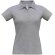 Polo de mujer manga corta 100% algodón Gris brezo