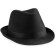 sombrero de poliester con cinta de refuerzo interior personalizado negro