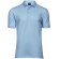 Polo unisex ajustado tejido mixto Pizarra azul