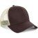 gorra sencilla con 5 paneles y rejilla trasera personalizada marron