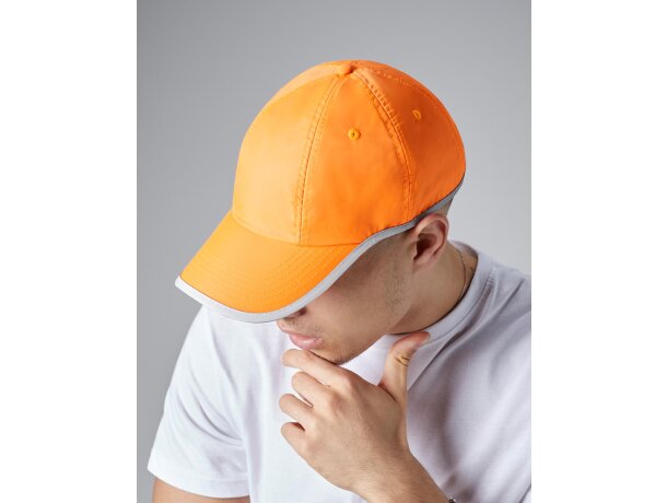Gorra de poliester sencilla con ribete de color combinado merchandising
