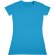 Camiseta de mujer en algodón orgánico 155 gr azul claro