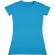 Camiseta de mujer en algodón orgánico 155 gr personalizada azul claro