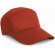 Gorra especial con 7 paneles personalizada roja