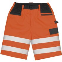 Safety Cargo Shorts naranja fluor