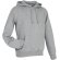 Sudadera con capucha unisex adulto personalizada gris