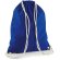 Mochila de algodón con cuerdas ideal para gimnasio Azul royal brillante