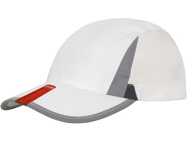 Gorra barato de poliester de diseño blanco y negro