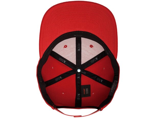 Gorra Snapback 6 panles ajustada Rojo detalle 8