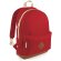 Mochila estilo retro de varios colores personalizada roja