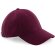 Gorra de 6 paneles unisex Borgoña