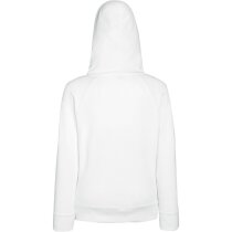 Sudadera ligera con capucha de mujer blanca Sudadera ligera con capucha de mujer blanca