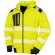 Sudadera de seguridad reciclada con cremallera Amarillo fluorescente