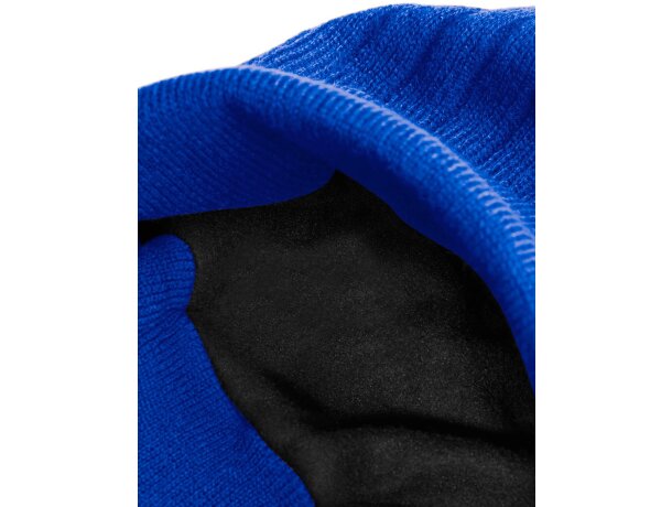 Gorro marca Thinsulate de doble capa Azul royal brillante detalle 5