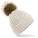 Gorro de lana personalizado con pompn poliacrílico Chunky Brezo antracita
