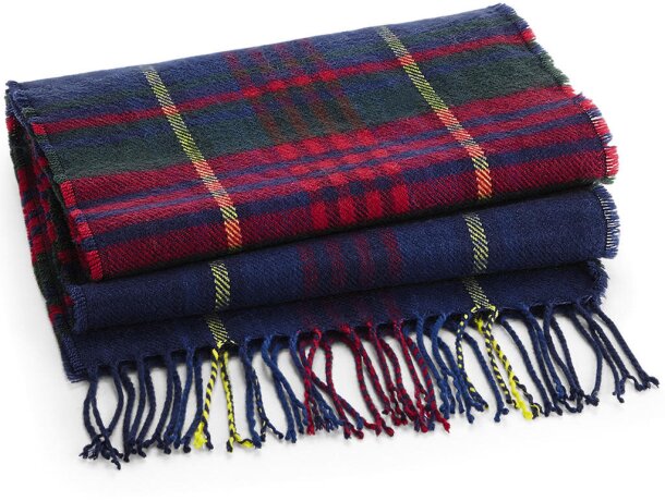 Manta de sofa Classic Check Scarf Azul check detalle 1