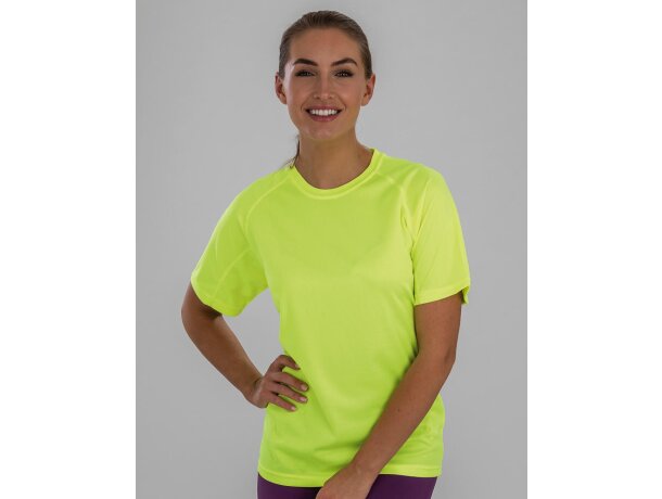 Camiseta De Poliester Colores Fluor De Mujer economica
