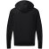 Sudadera unisex contrastada Negro/gris detalle 1