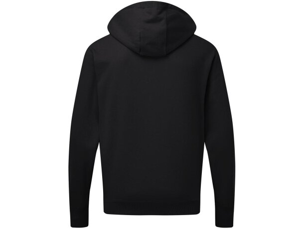 Sudadera unisex contrastada Negro/gris detalle 1