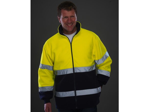 Chaqueta polar 2 colores Fluo detalle 1