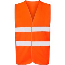 Chaleco reflectante naranja con bandas seguridad
