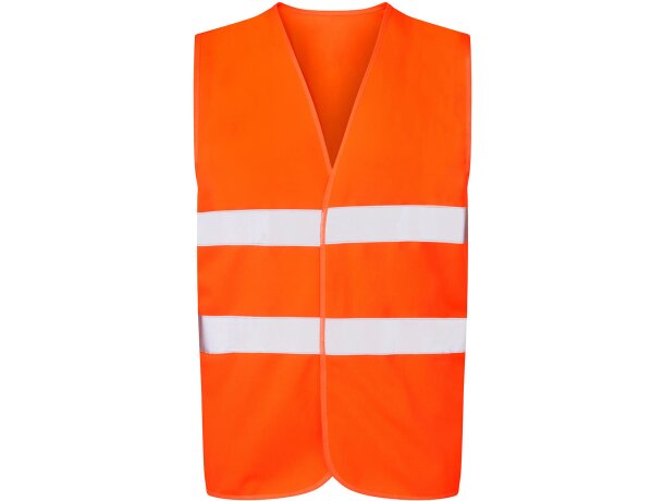 Chaleco reflectante Mendeleyevsk cuello pico y cierre adherente Amarillo fluorescente detalle 4