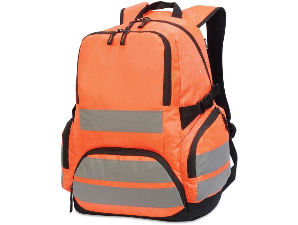 Mochila Hi-Vis London Naranja fluor detalle 1