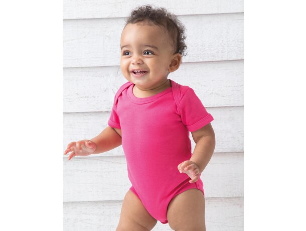 Body bebé algodón orgánico BZ10 cierres prácticos entrepierna Muy amarillo detalle 7