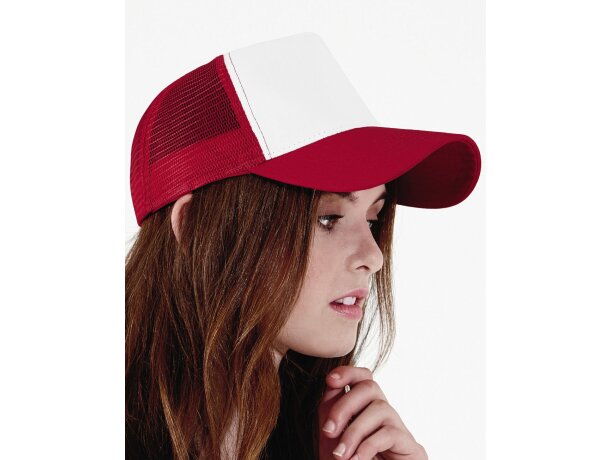 Pensar Por favor Detectable Gorra sencilla con 5 paneles y rejilla trasera Beechfield