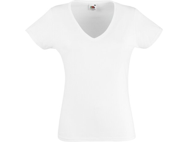 Camiseta cuello en v valueweight de mujer original