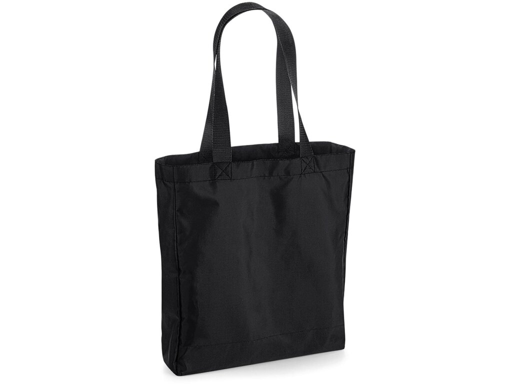 Bolsas poliester personalizadas ultraligeras con bolsillo interno y lazo para colgar