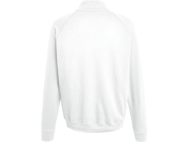 Sudadera cremallera 1/4 hombre blanca