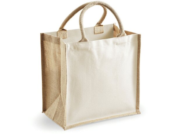 Bolsa de yute laminado natural original