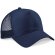 gorra sencilla con 5 paneles y rejilla trasera personalizada azul marino