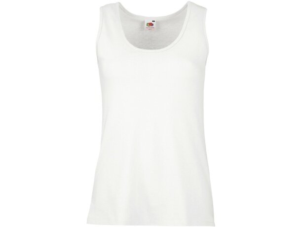 Camisetas tirantes poliéster mujer 165 g/m2 Fruit Of The Loom Gris brezo detalle 2