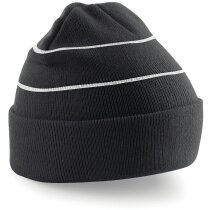 Gorro de punto decorado personalizado negro