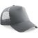 gorra sencilla con 5 paneles y rejilla trasera personalizada gris