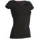 Camiseta de mujer entallada 170 gr negra