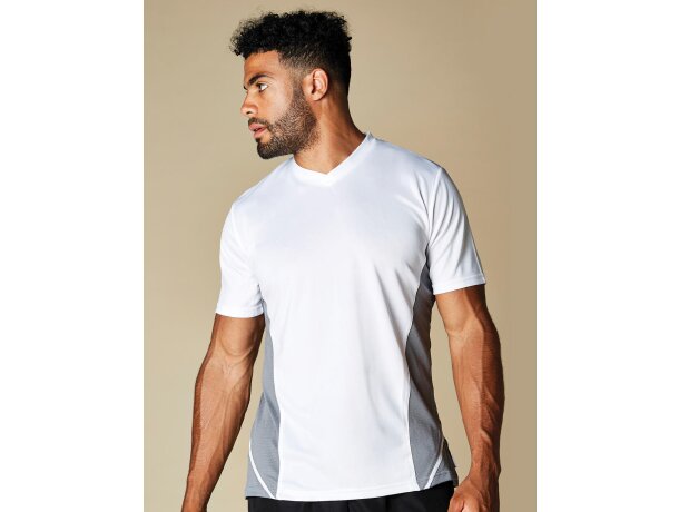 Camiseta team cuello v gamegear cooltext hombre